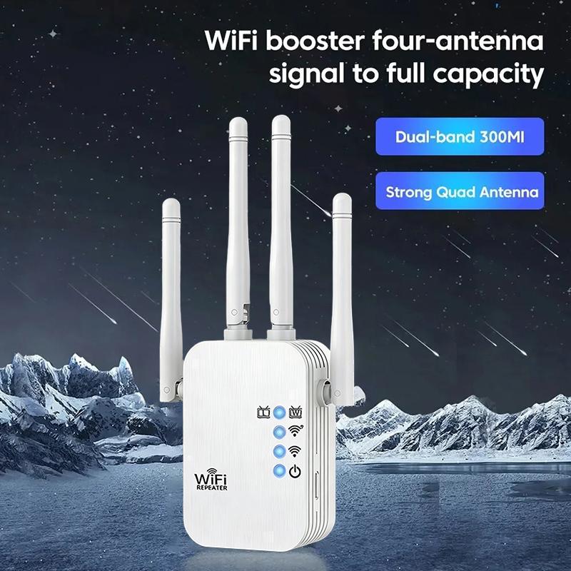 Wifi Range Extender - WALRAM 300Mbps Wireless WiFi Repeater 2.4G
