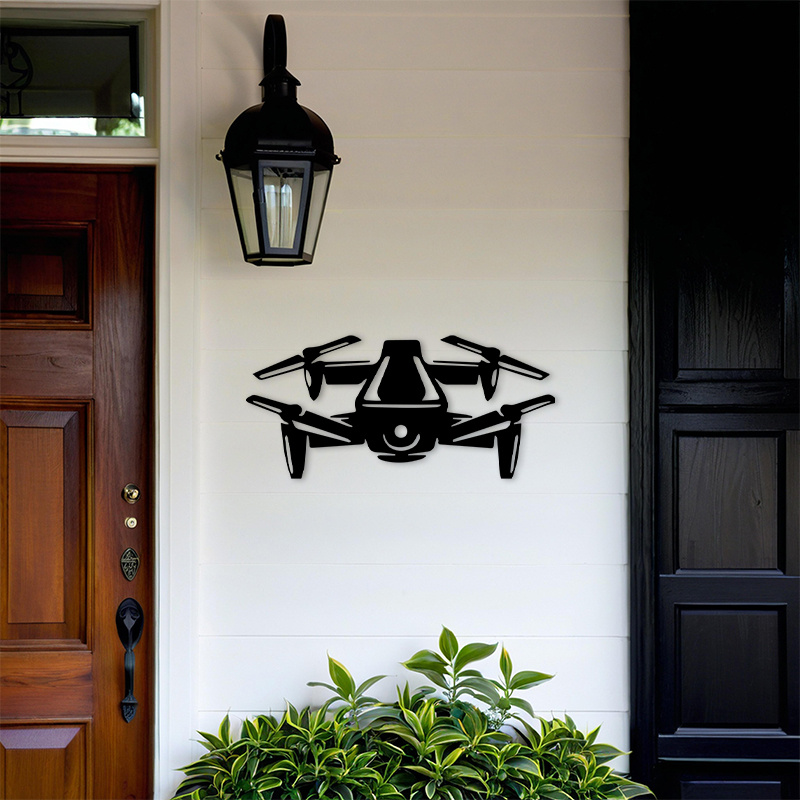 Drone Silhouette Metal Wall Ar - Office Tech Room recensie en prijs