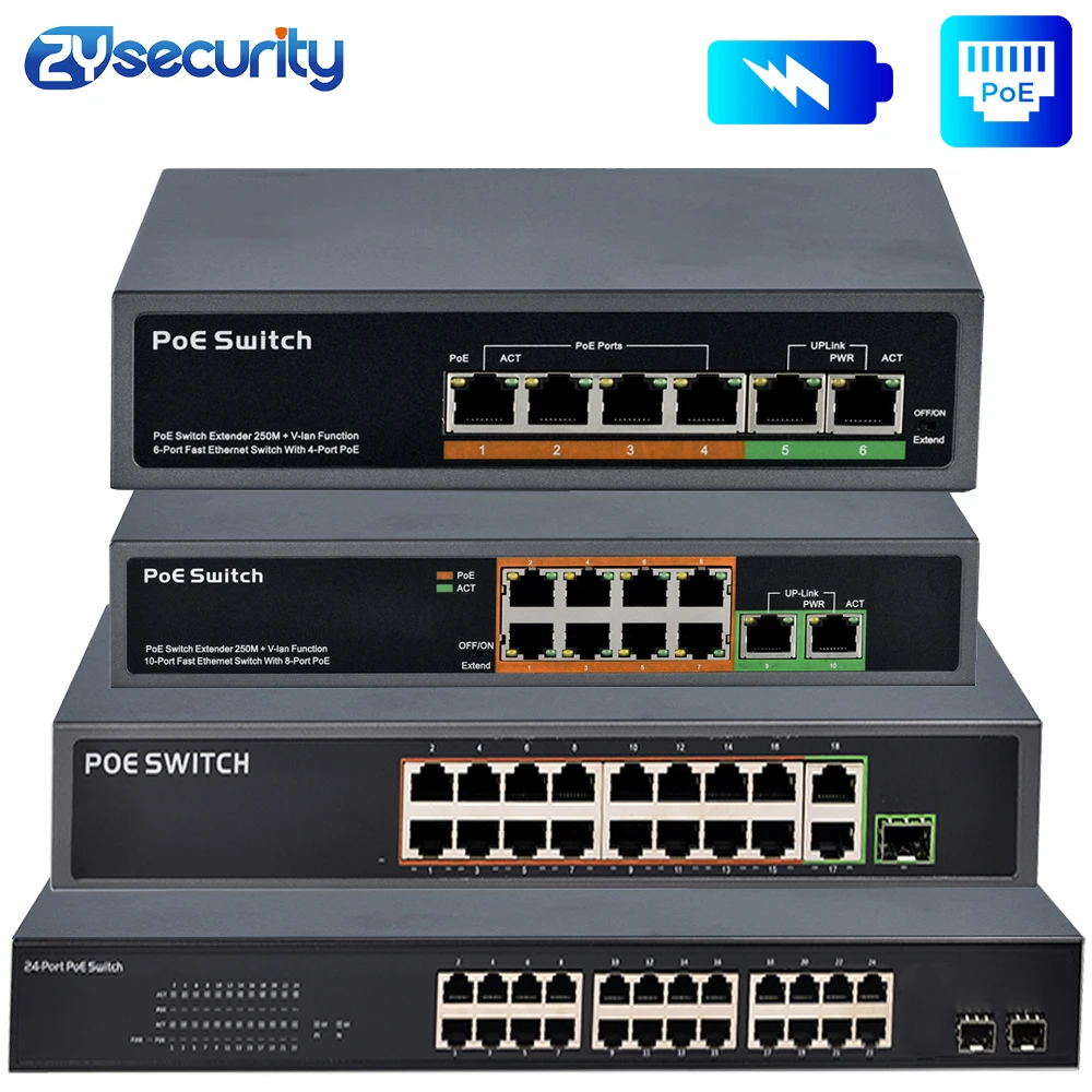4 8 16 24 Port Poe Switch IEEE - Ethernet Switch 8 Port recensie en prijs