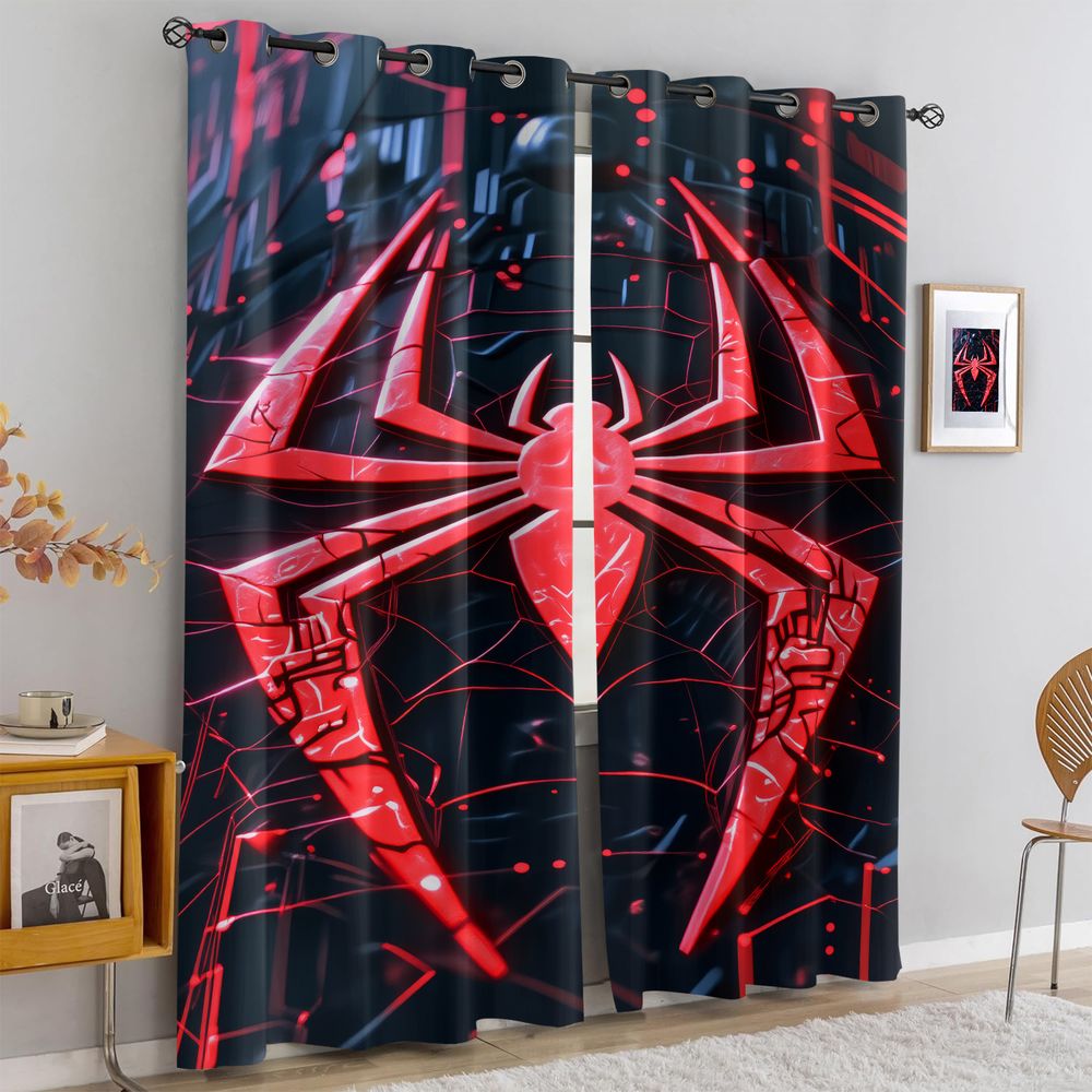 Spider Print Curtains Futurist - Office Tech Room recensie en prijs