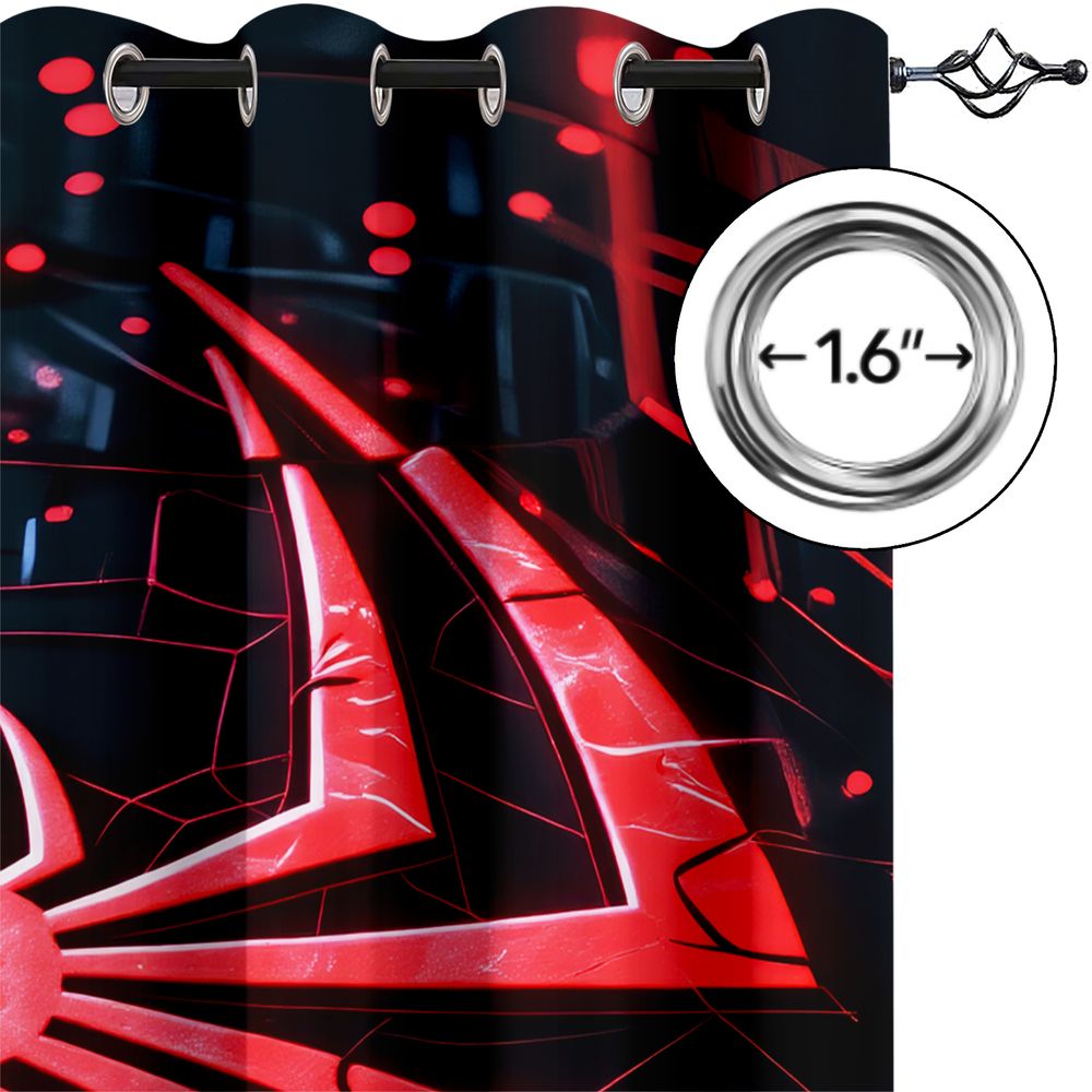 Spider Print Curtains Futurist - Office Tech Room recensie en prijs