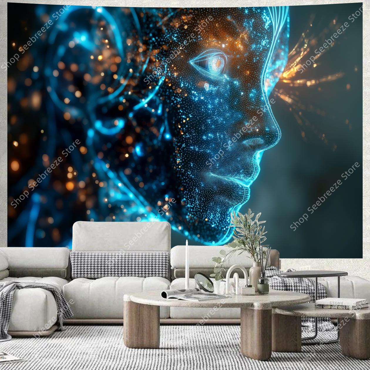 Cyberpunk Circuit Board Tapest - Office Tech Room recensie en prijs