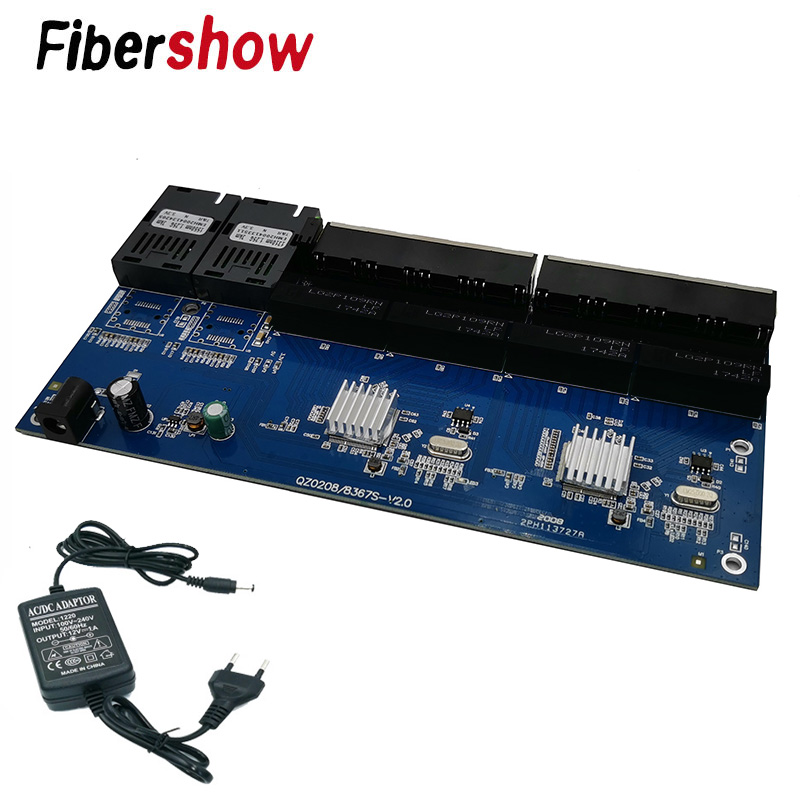 Gigabit Ethernet switch Fiber  - Ethernet Switch 8 Port recensie en prijs