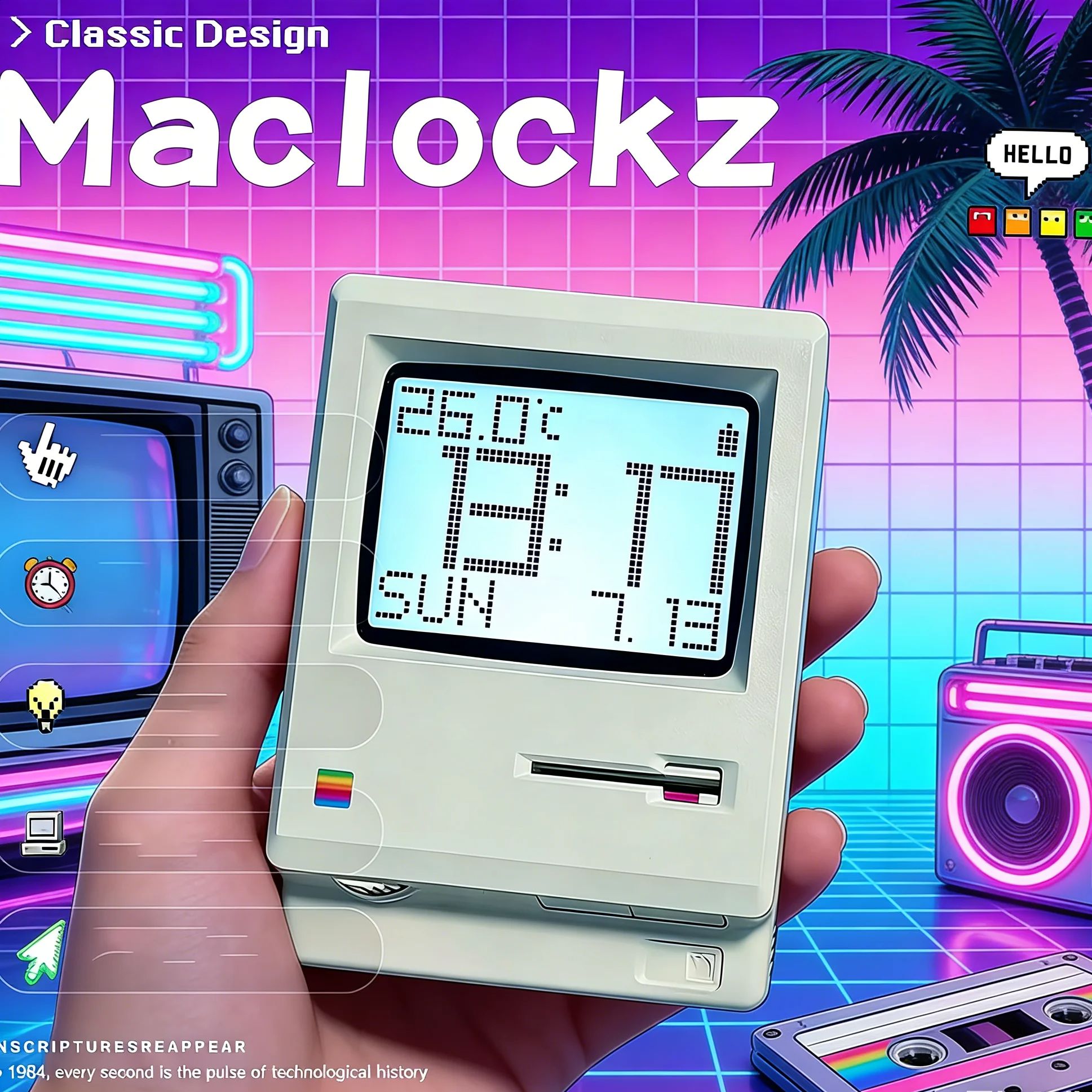 Retro Nostalgic Maclock Alarm  - Office Tech Gifts recensie en prijs