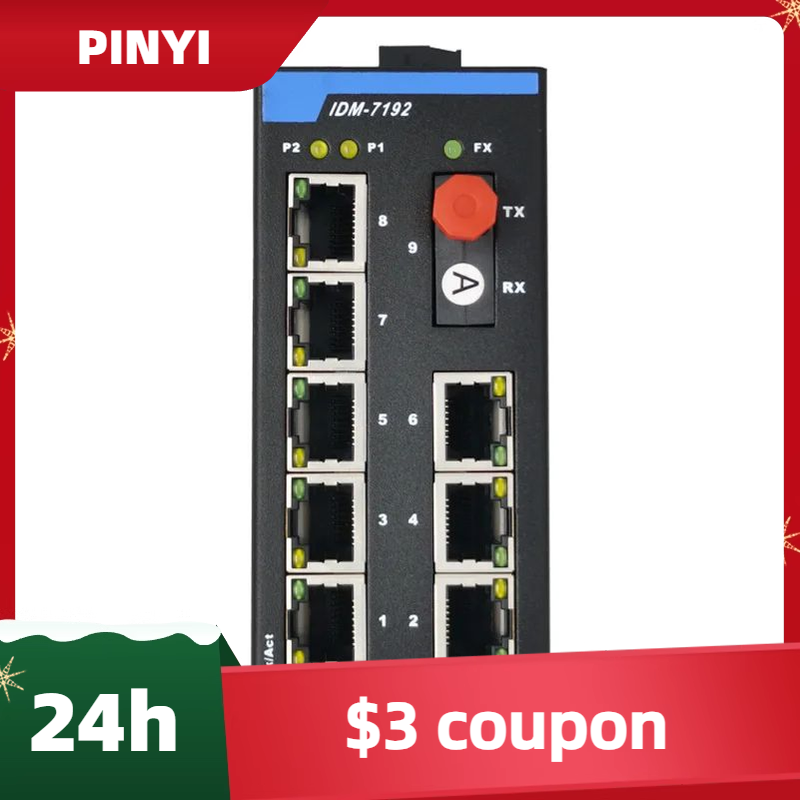IDM-7192-FC1 DIN Rail 9-Port I - Ethernet Switch 8 Port recensie en prijs