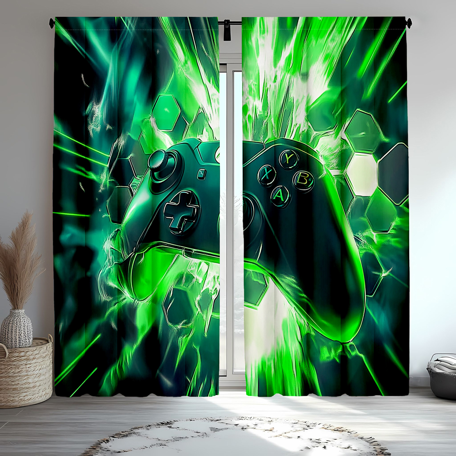 Gaming Controller Curtains Gre - Office Tech Room recensie en prijs