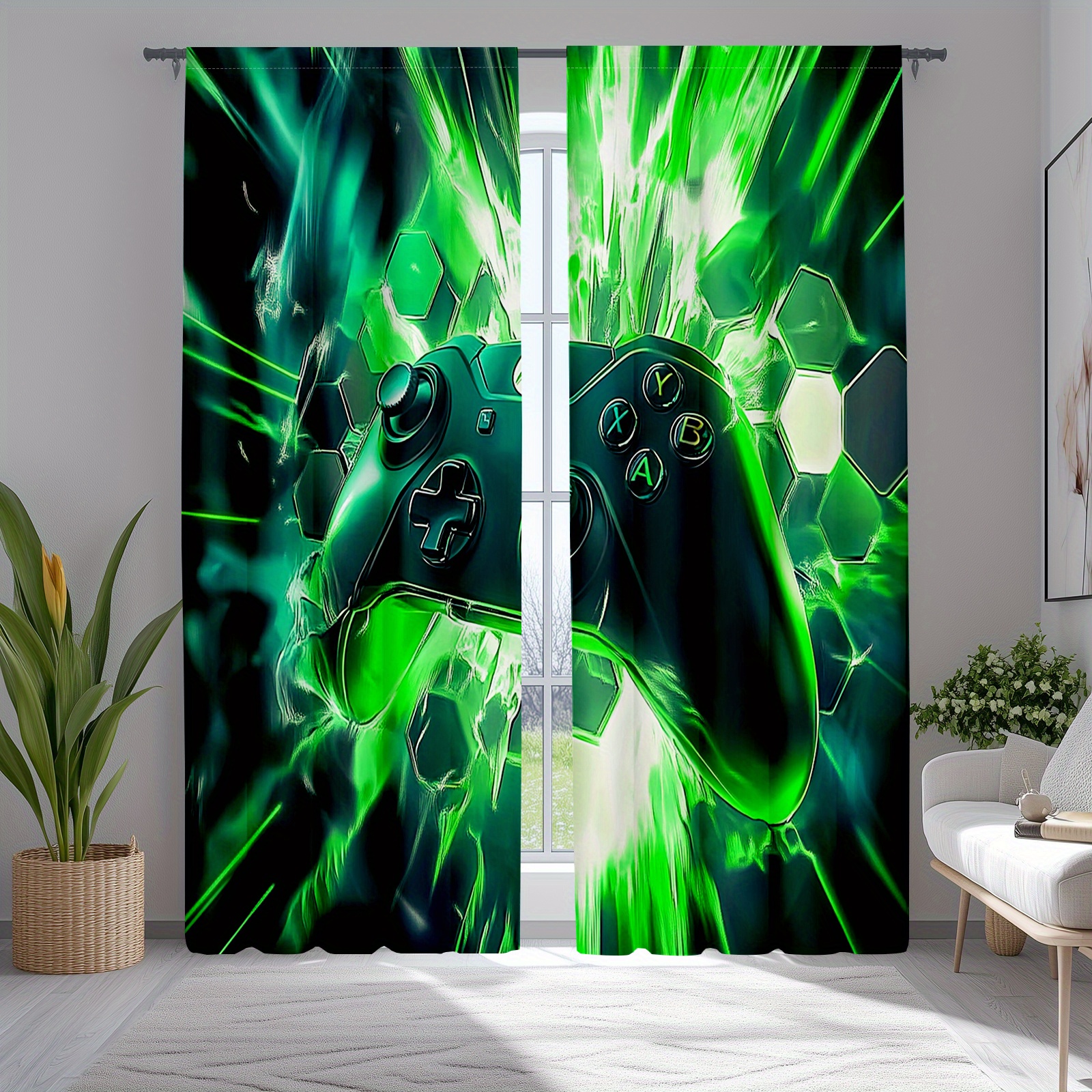 Gaming Controller Curtains Gre - Office Tech Room recensie en prijs