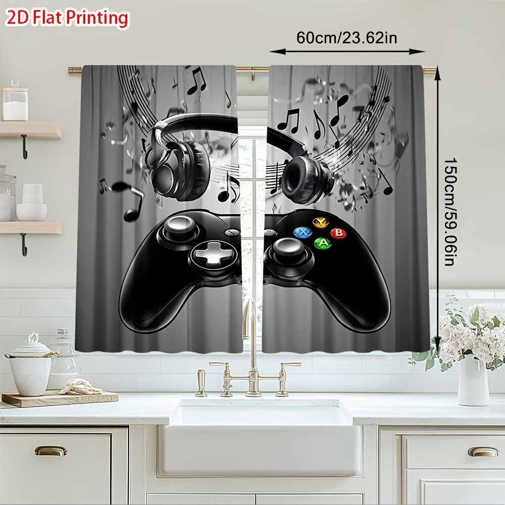 2pcs Game Controller Curtains  - Office Tech Room recensie en prijs