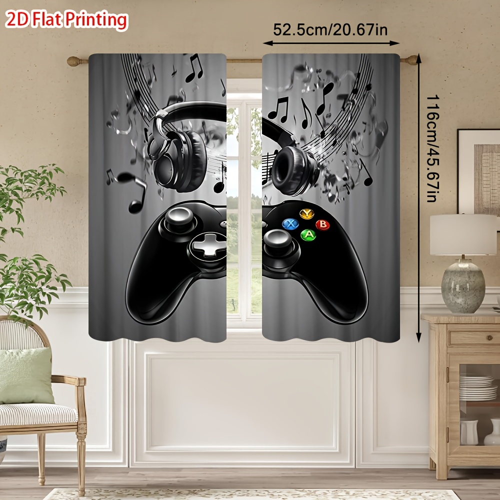 2pcs Game Controller Curtains  - Office Tech Room recensie en prijs