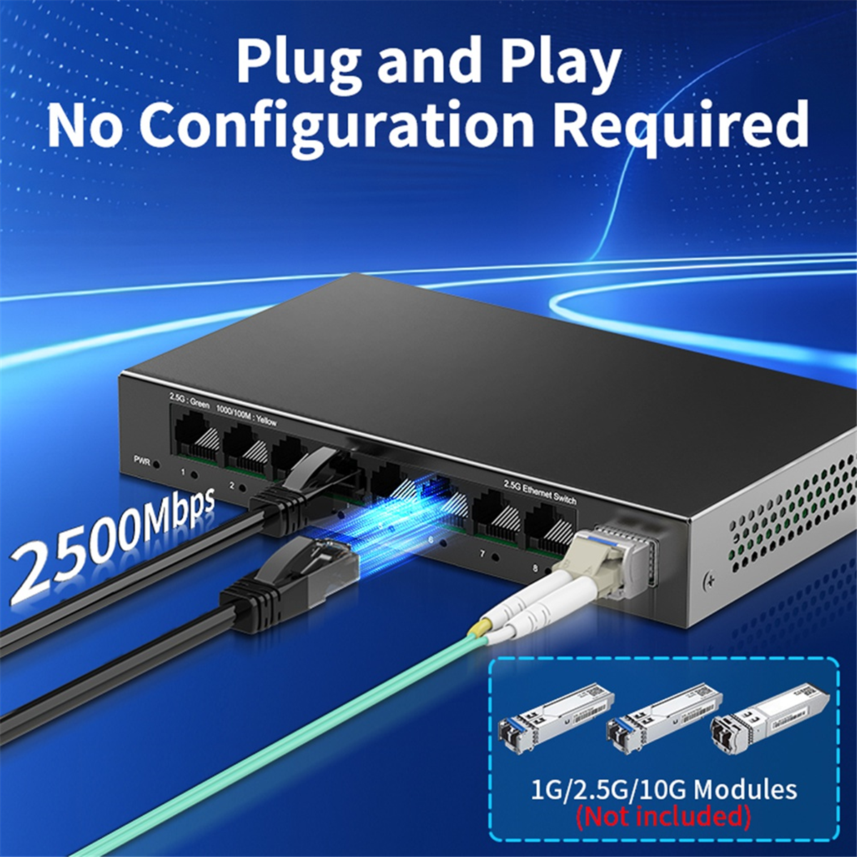 MARQ 2.5Gb 8 Port Network Swit - Ethernet Switch 8 Port recensie en prijs