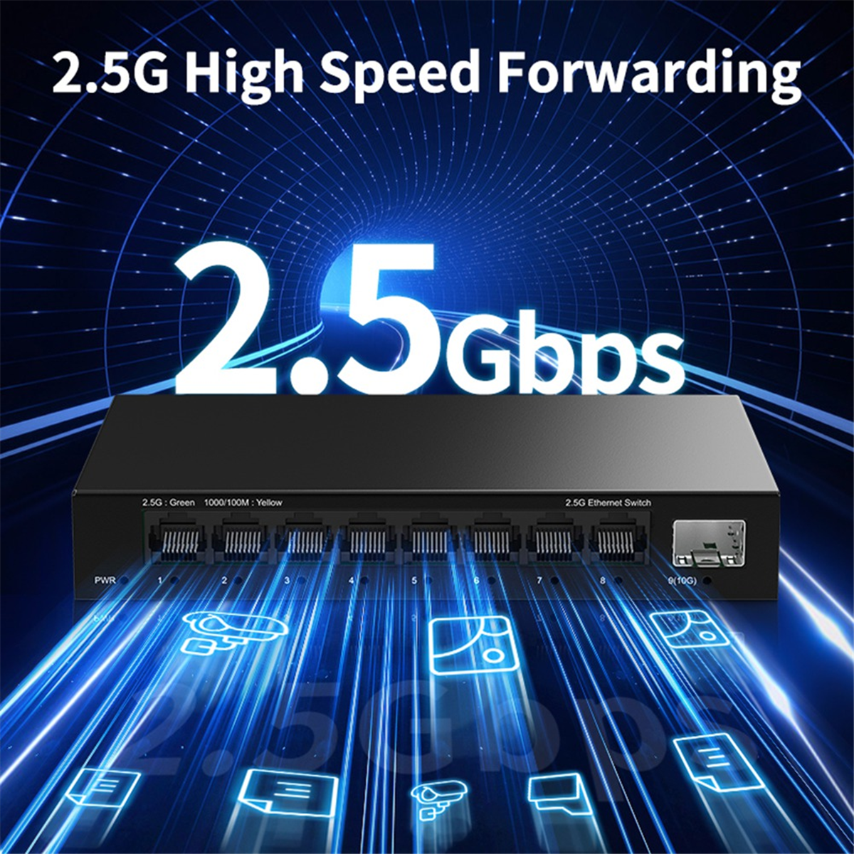 MARQ 2.5Gb 8 Port Network Swit - Ethernet Switch 8 Port recensie en prijs